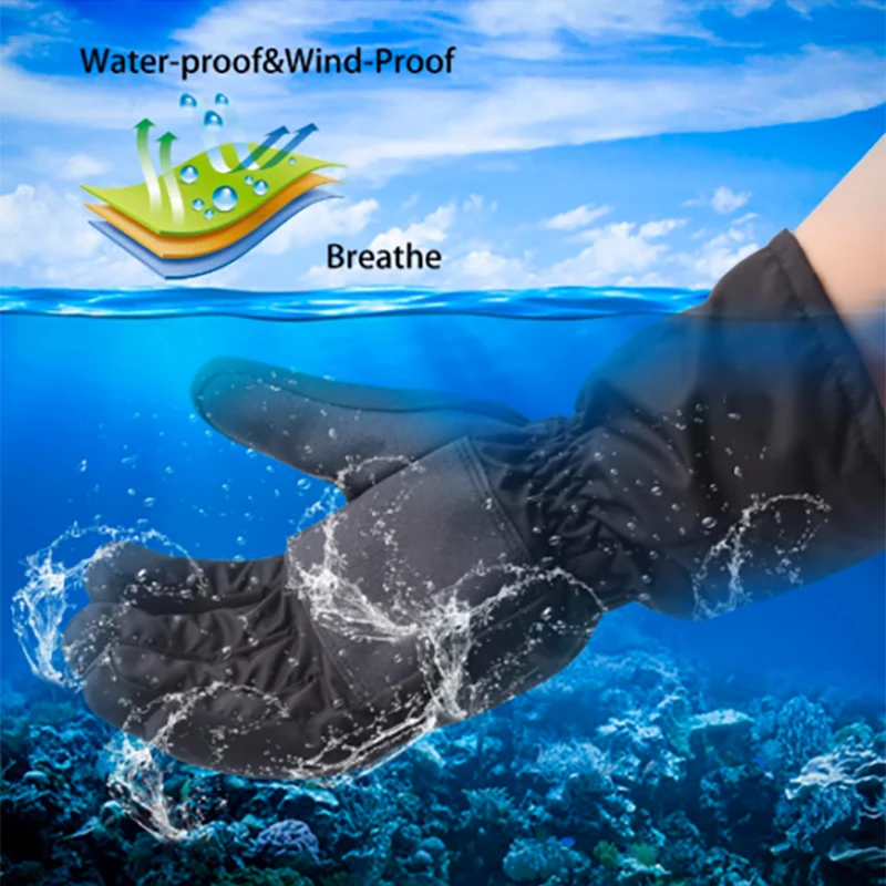 Зимние перчатки для альпинизма, катания на лыжах, тепловые перчатки, теплые перчатки, тип батареи, Спорт на открытом воздухе, горный туризм