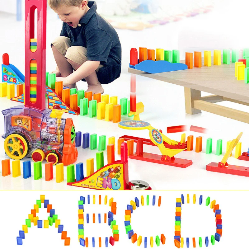domino train toy