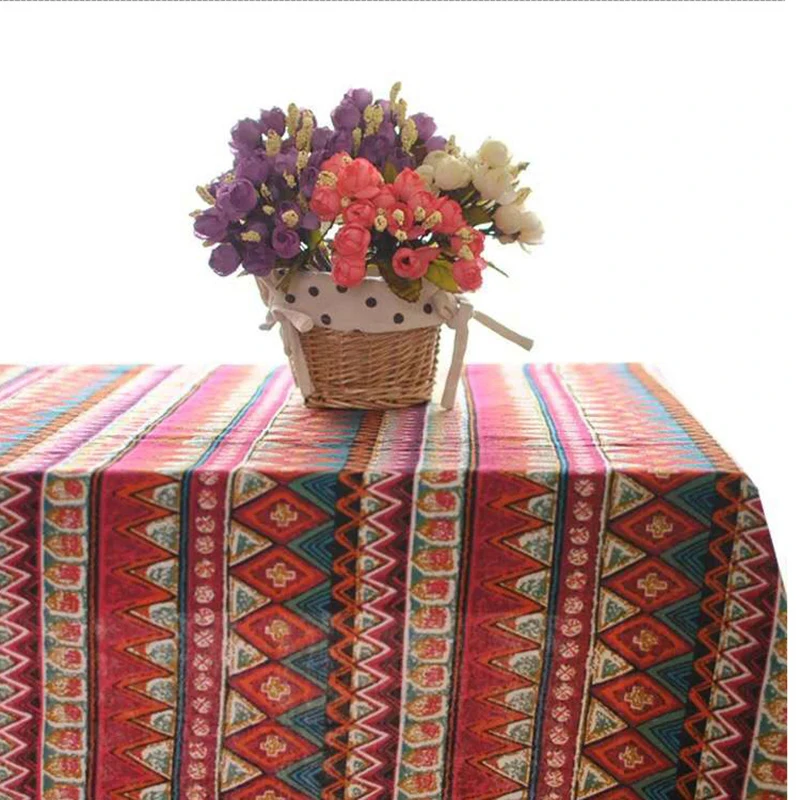 DIY мягкий хлопок лен Национальный стиль печати одежды ткань 150*100 см 1#~ 6