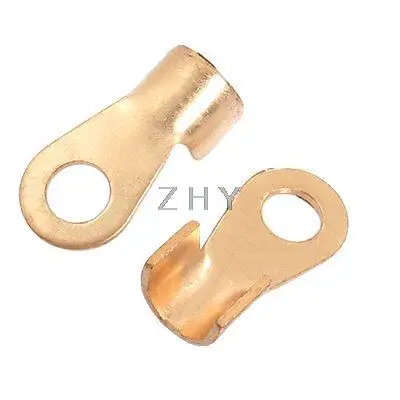 

2 Pcs 32A Open Cable Connector Ring Tongue Copper Passing Through Terminals