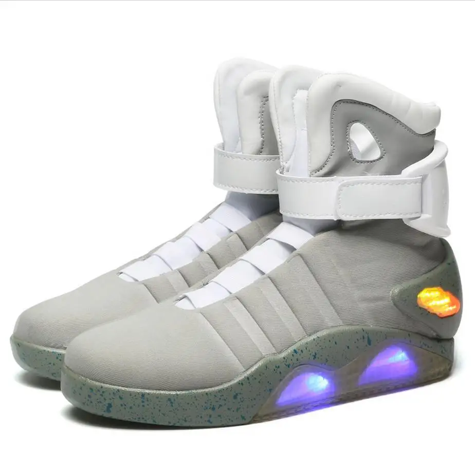 Usb Charging Basketball Shoes | Sneakers Back Future Children - Spring Shoes  Usb Led - Aliexpress