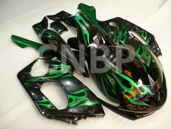 

for YAMAHA YZF600R 1997 - 2007 Body Kits YZF 600R 06 07 Black Green Flame Full Body Kits YZF 600R 96 97 Fairing