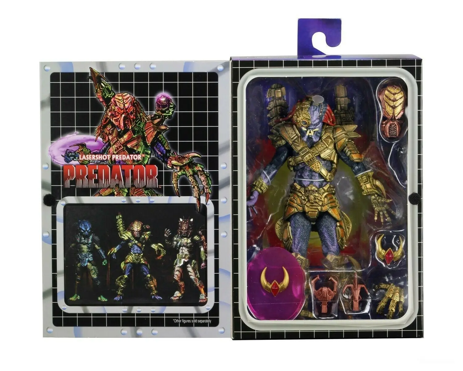Original o Predador o Caçador Final com Led Figura de Ação Neca Alienígena Trageting Olho Collectible Modelo Brinquedo Pvc 3 Brinquedos e hobbies