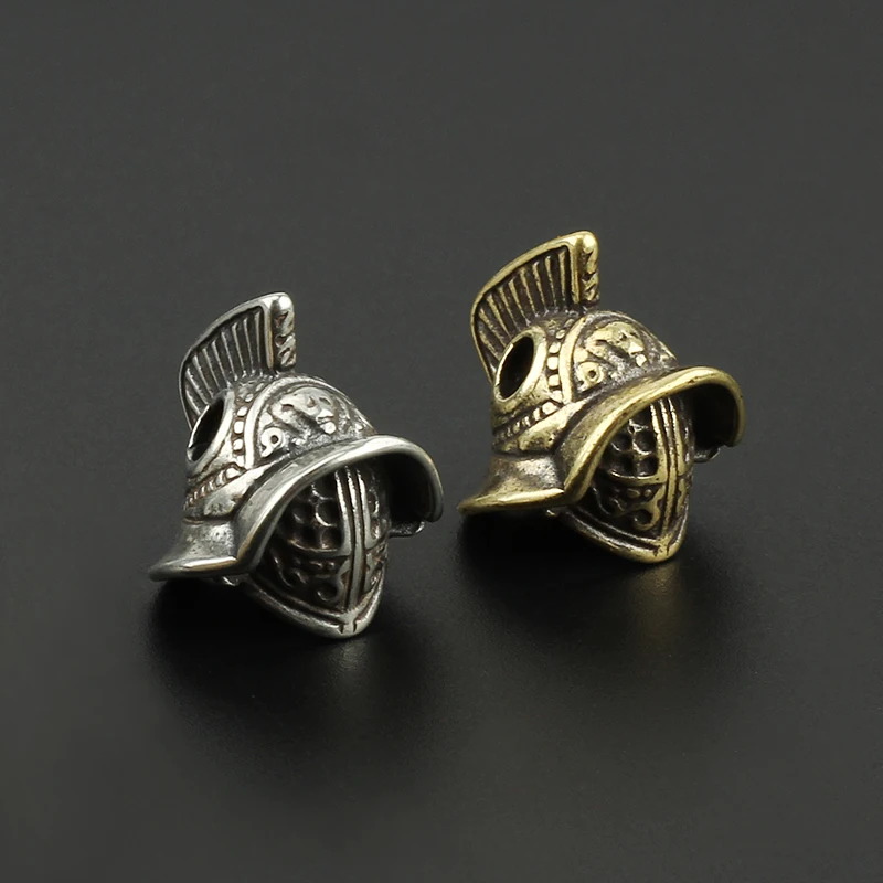 

Латунный нож для самурайского шлема, гаджеты из белого Паракорда для улицы, подвесные бусины, шнур для зонта