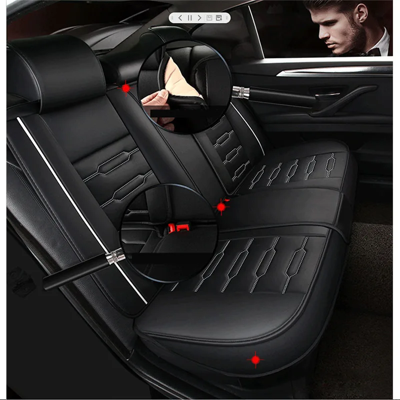 Передняя+ задняя крышка автокресла для Volkswagen Passat b5 b6 b7 b8 polo golf 4 5 6 7 BORA CANDY magotan sagitar SPORTSVAN PHIDEON GOL