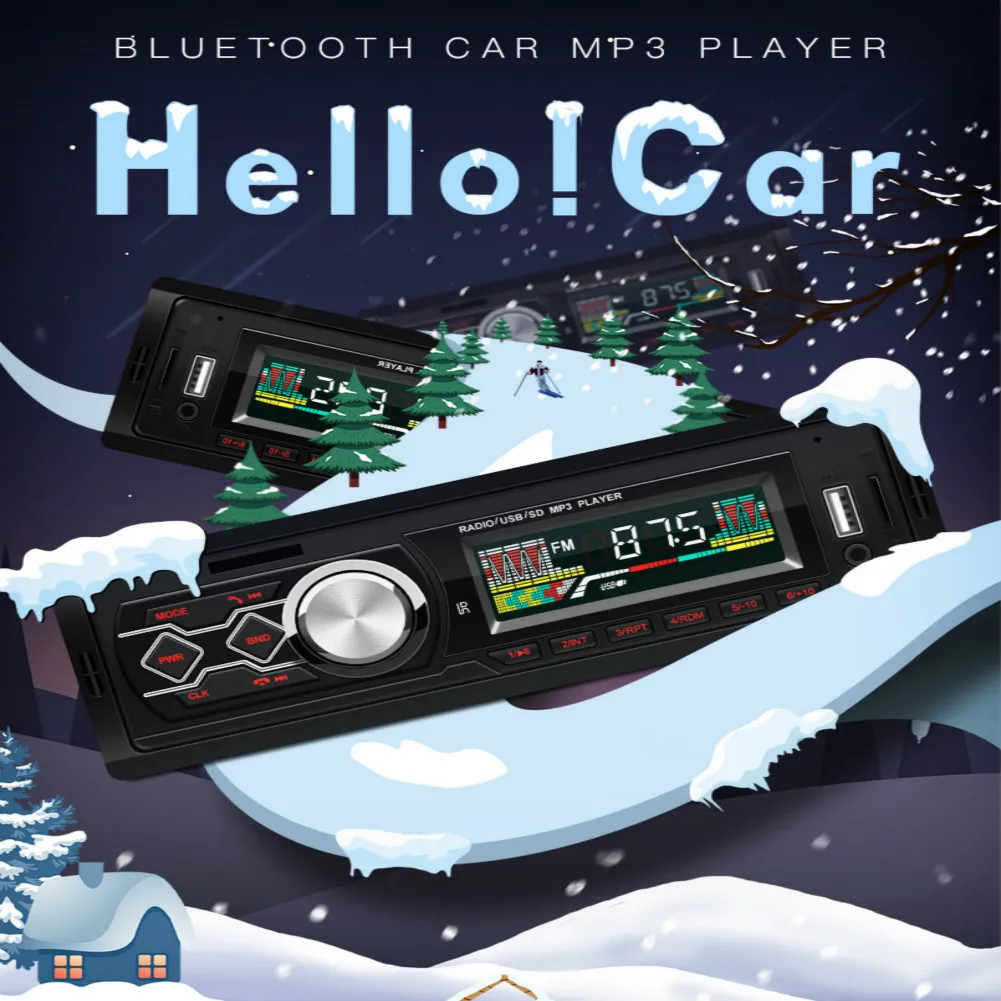 1788 12V Универсальный 1 Din стерео приемник автомобильный Bluetooth MP3 плеер U диск радио