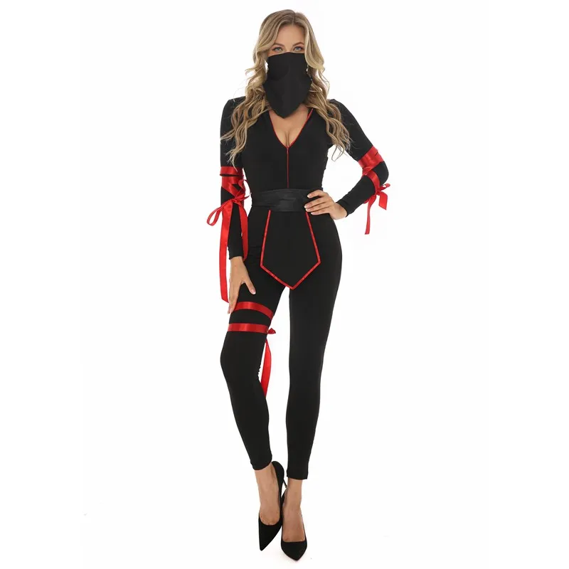 

Halloween Japanese Super Warrior Ninja Cosplay Costume Anime Cartoon Classic Samurai Fancy Party Jumpsuit