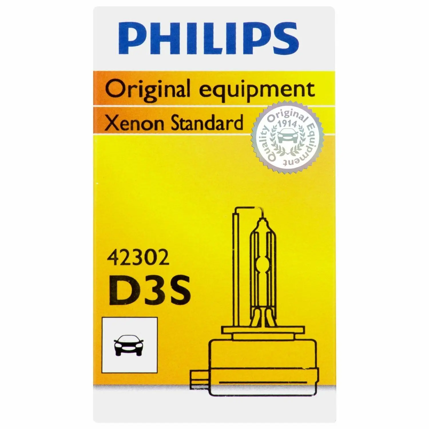 Бесплатная доставка 1 шт. оригинальный Philips ксеноновых фар Высокопрочная