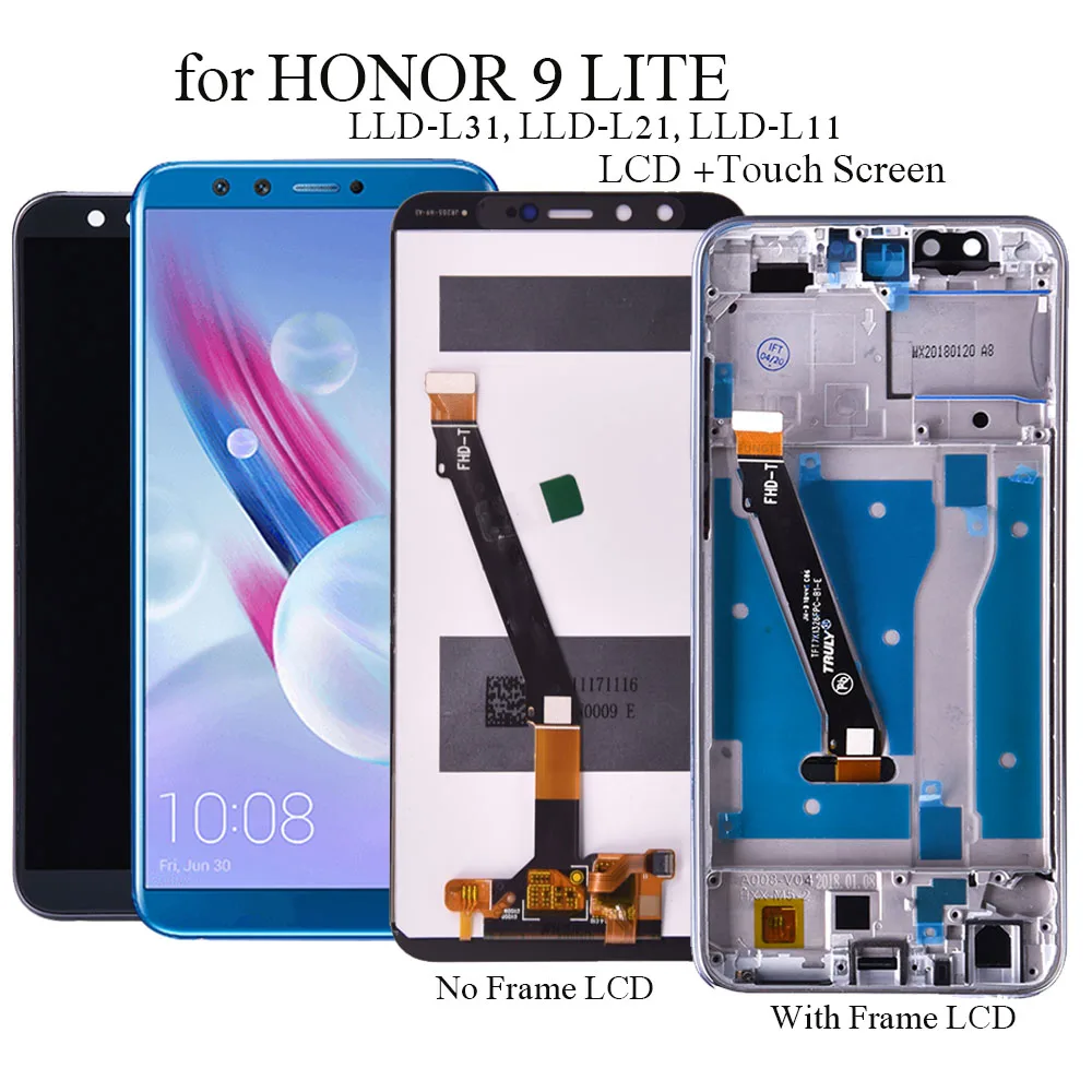 Дисплей для Honor 9 Lite LLD L31/L21/AL00 ЖК дисплей сенсорный экран Замена Молодежный