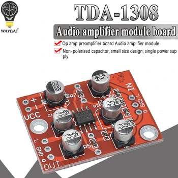 

Mini headphone amplifier TDA1308 audio amplifier module low voltage front stage amplifier board
