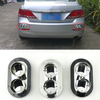 

1 Pair Protective Fake Auto Styling Car Decorative Exhausts Simulation Adhesive Anti Collision Universal Easy Install Sticker