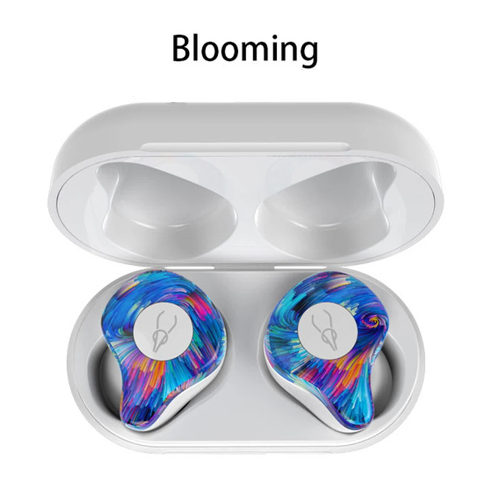 Sabbat x12 pro стерео Bluetooth наушники Мини Портативный беспроводной гарнитура Handfree микрофон с зарядным устройством - Цвет: Blooming