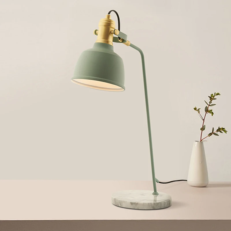 

Scandinavian modern LED desk lamp button on / off living room decoration lamp bedroom bedside lamp study reading table lamp