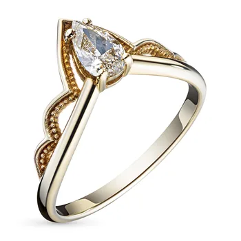 

Yellow gold ring with a diamond e0301kts02207510