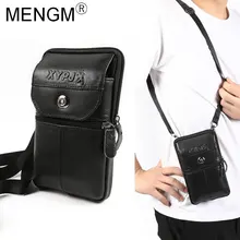 

MENGM Man Bags Shoulder Sling Bag Crossbody Bag Casual PU Leather Waterproof Lightweight Fashion Bag Black Brown