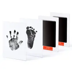 Отпечатки на руку и отпечатки пальцев осмысленные подарки чернильные когти черные конструктивные сувениры для роста ребенка