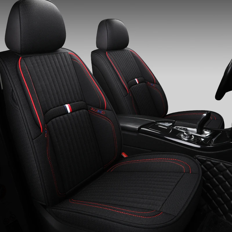Full Coverage flax fiber car seat cover auto seats covers for Toyota