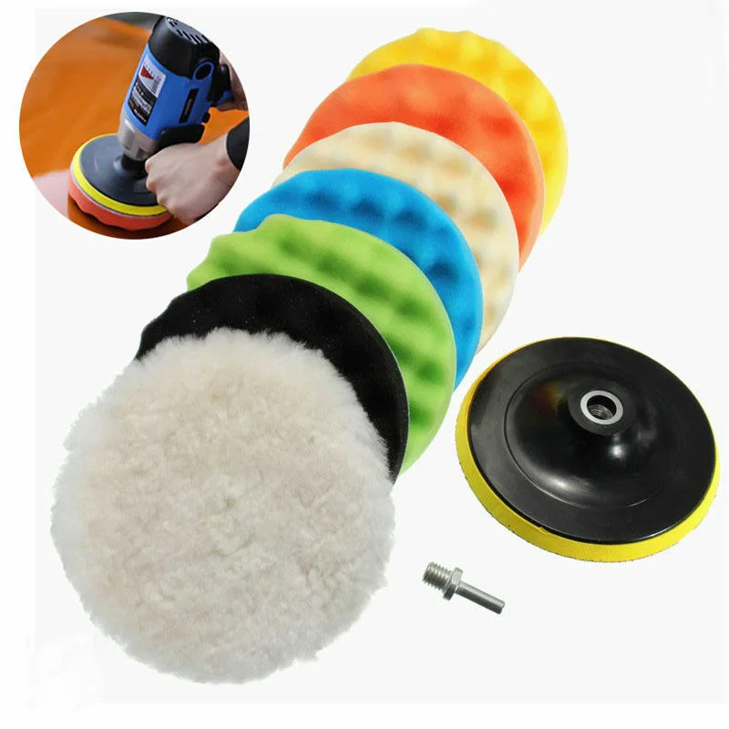 

3/4/5/6/7in Car Buffing Polishing Sponge Pads Kit for Car Buffer Polisher