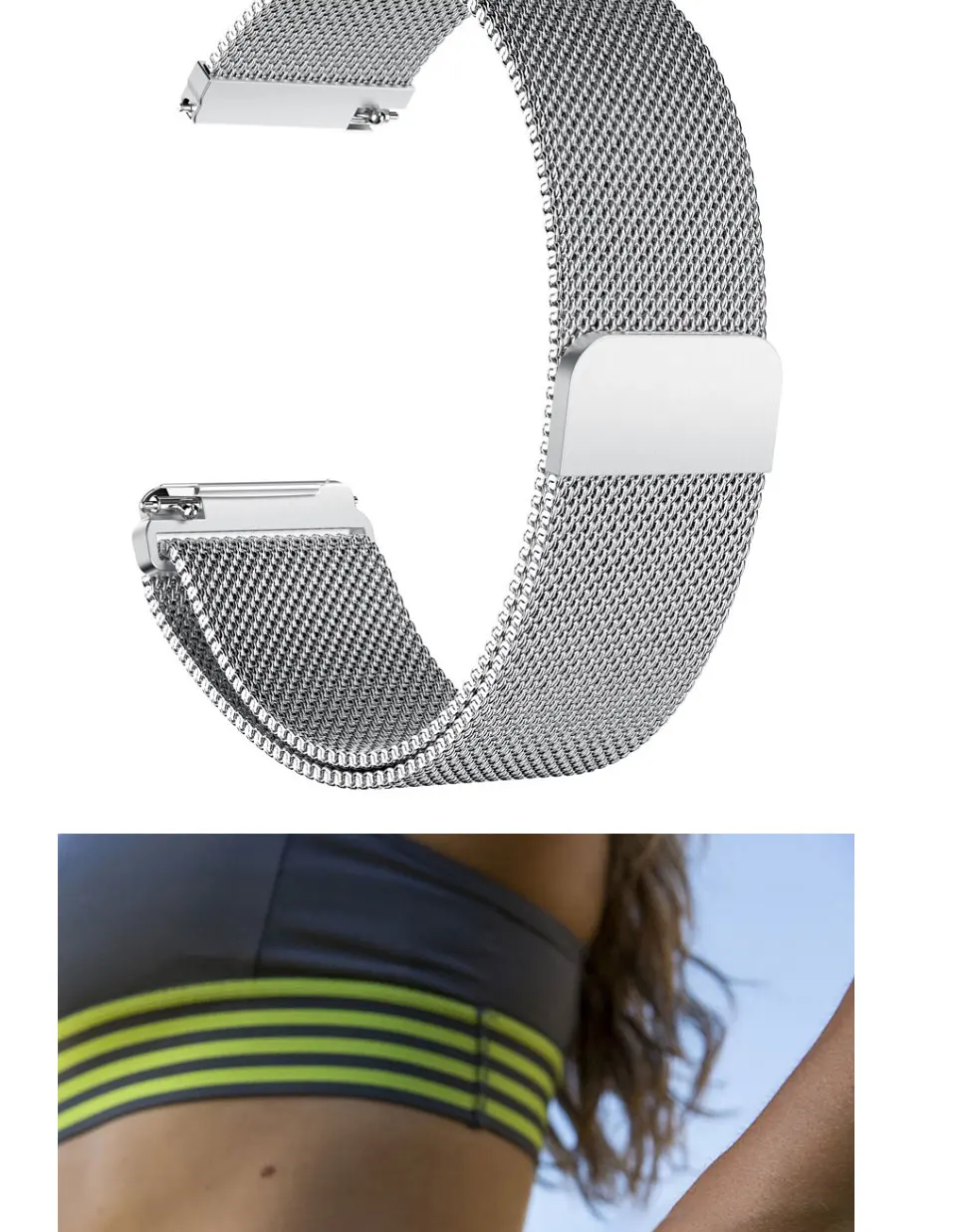 Цветной браслет из нержавеющей стали для Fitbit Versa, ремешок на запястье, магнитный браслет, аксессуары, Смарт-часы, сменный ремешок для часов