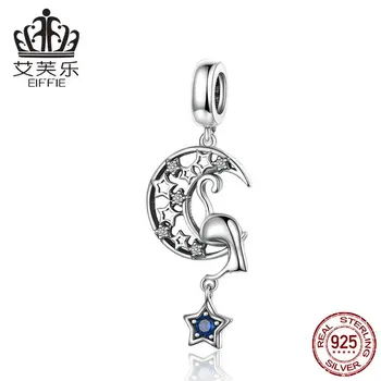 

Moon Cat wholesale Diy letter beads natural stone for jewelry making Fit charm pandora bracelet silver 925 original