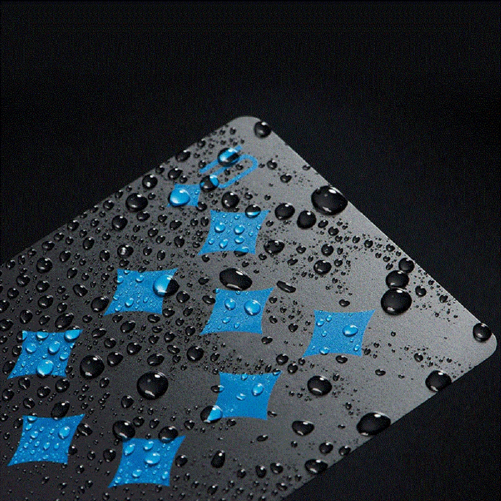 Plastic Poker Card Set Black Game 55 Cards Waterproof Puzzle Development Brainpower PVC Material Ideal toy for children