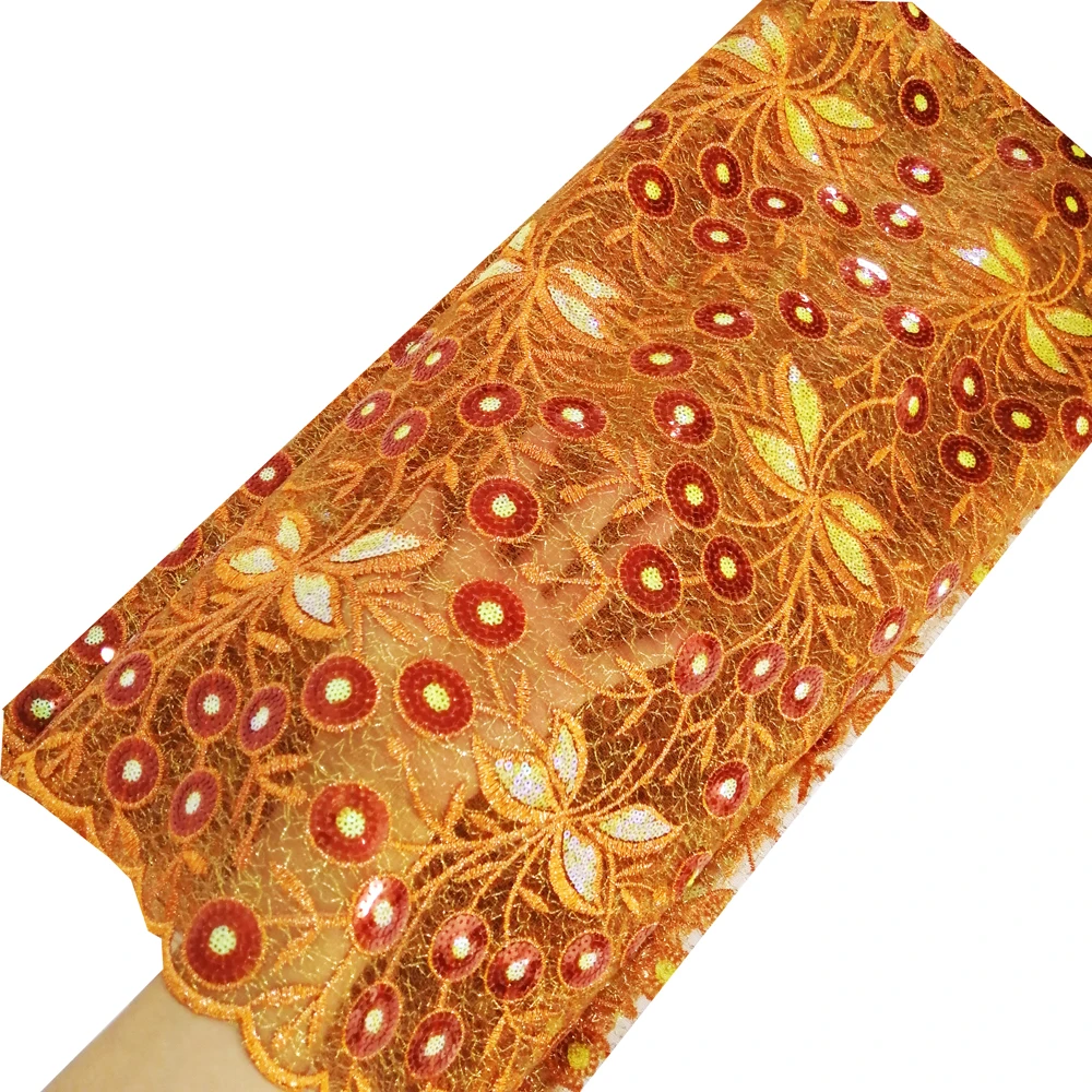 burnt orange lace fabric (1)