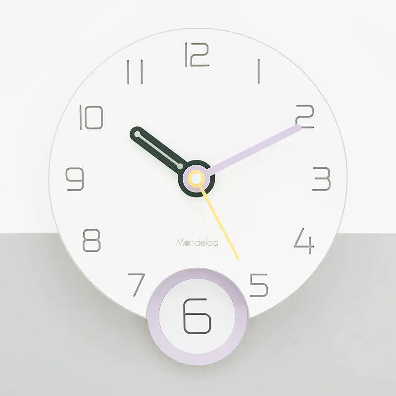 Style C Настенные часы мультфильмы современный дизайн детский акриловый спальня настенные часы с маятником скандинавские милые Relojes сравнению гостиная часы WKP528 - Цвет: Style C
