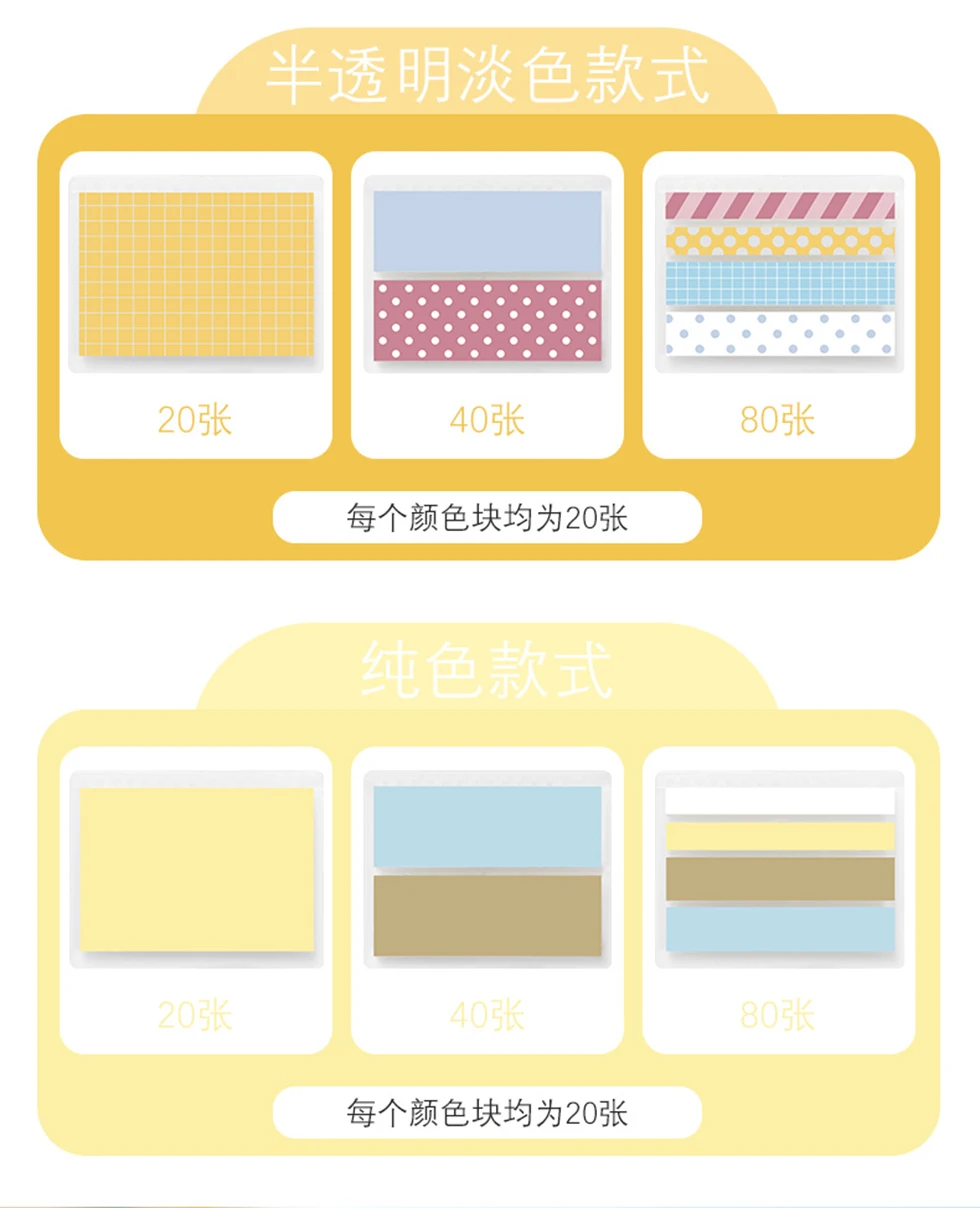 Kokuyo Campus Cute Kawaii Postit липкий блокнот для заметок стикер для канцелярских товаров индекс съемный индикатор