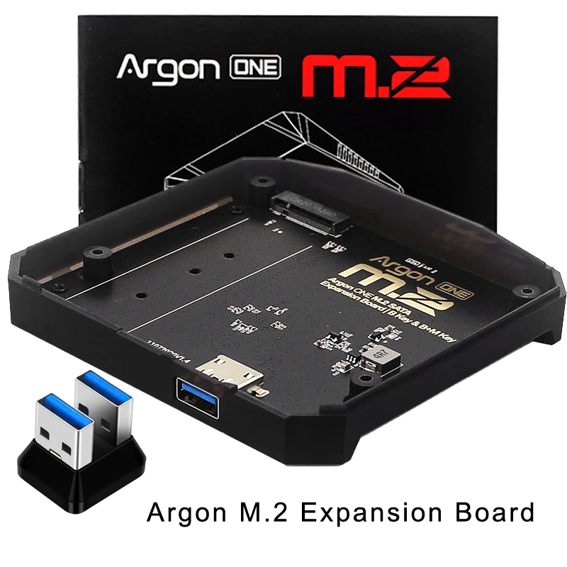 Raspberry pi Argon One Placa de Expansão M.2 Usb 3.0 para M.2 Sata Ssd Ssd Nvme Base Adaptadora para Argon One v2 512g 128g - Imagem 2