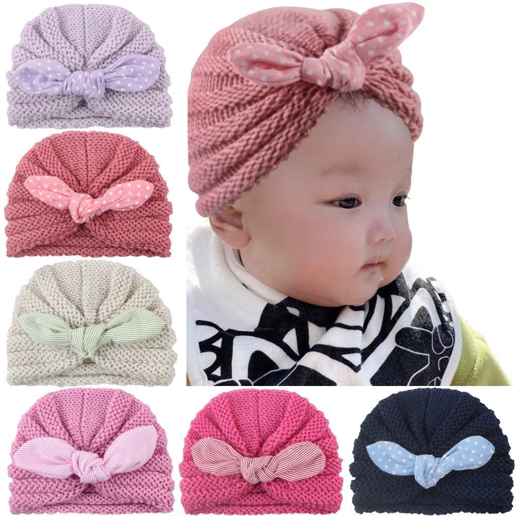 Muts para recién nacidos accesorios gorro para niños gorros para bebés de punto de cálido tejido a cuadros boina de lana # y3|Sombreros y gorras| - AliExpress