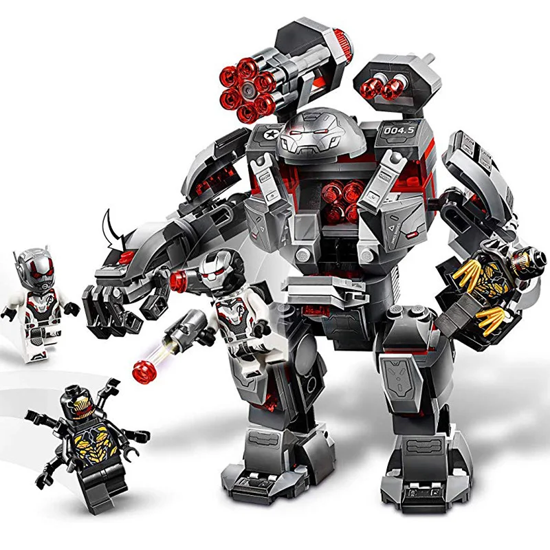 Günstige Krieg Maschine Kompatibel Legoinglys 76124 Marvel Avengers Endgame Super Heroes Modell Bausteine Junge Geschenke Kinder Spielzeug