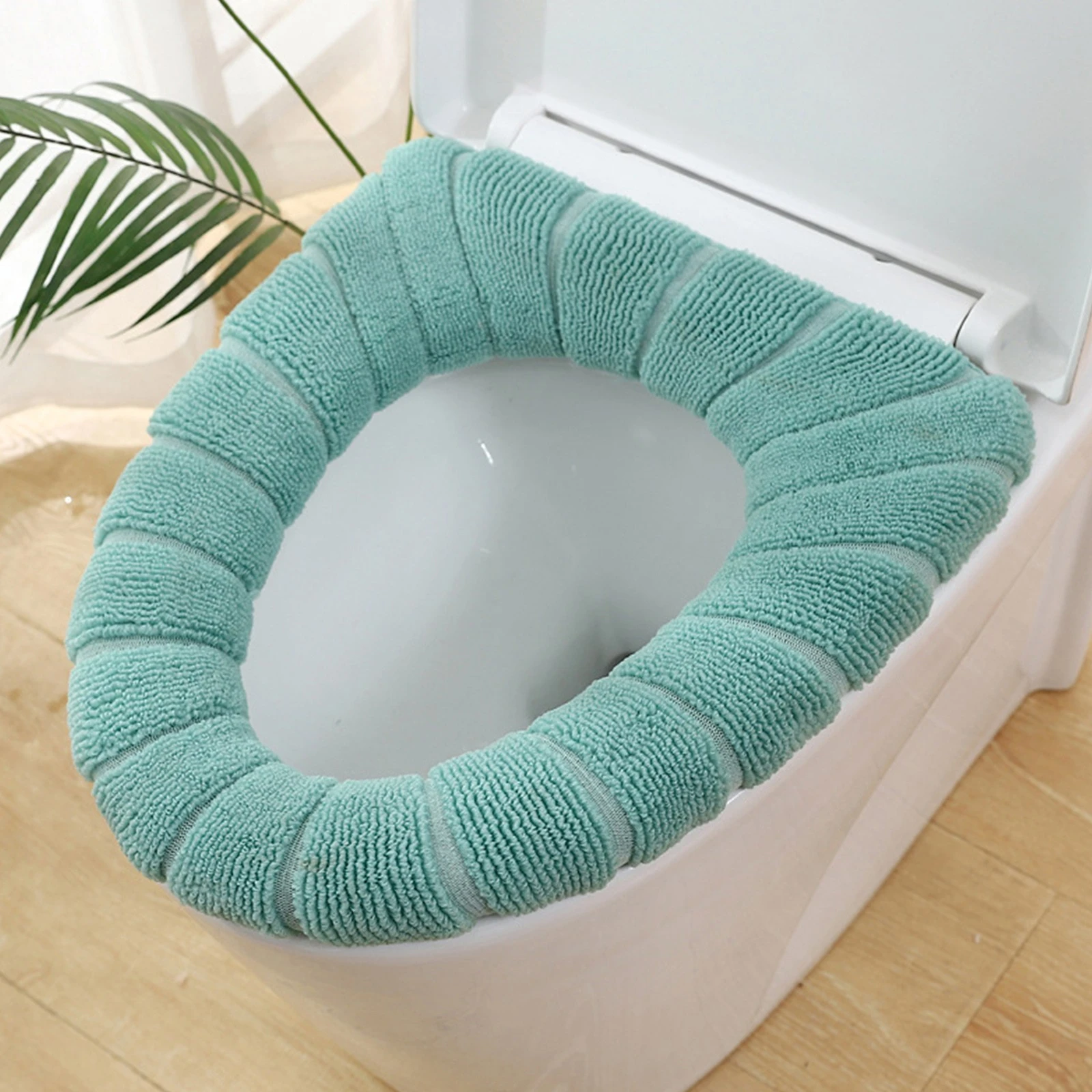 Bathroom Toilet Seat Closestool Washable Warm Soft Warmer Mat Cover Pad Cushion