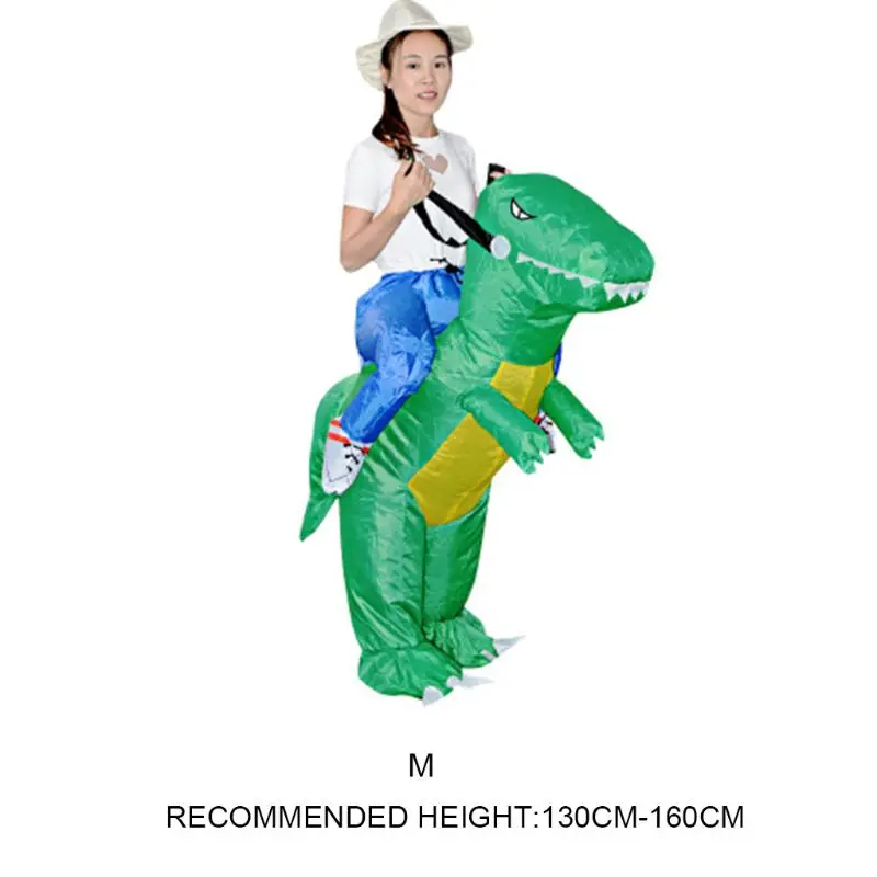 Надувной костюм динозавра для Хэллоуина, трехмерное платье с креплением динозавра R7RB