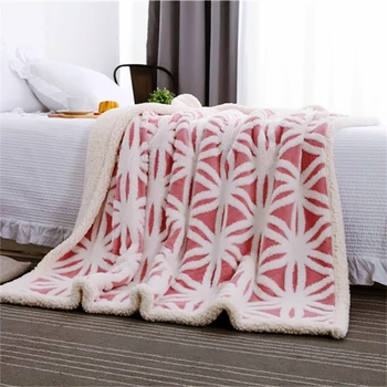 

Claroom Winter Soft Blanket Fleece Geometric Pattern Fashion EV37# Blanket Sheet On Keep Warm Sofa Blankets Throw Cover Bed