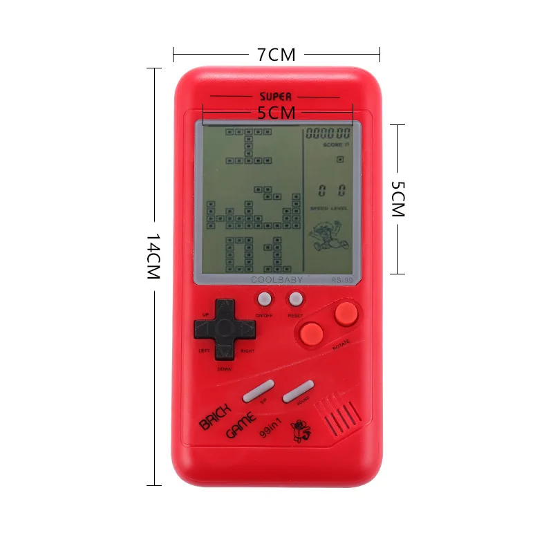 Small Handheld Game Console For Children Students Classic Nostalgia Puzzle Built-In Variety Of Games Classic Tetris Game