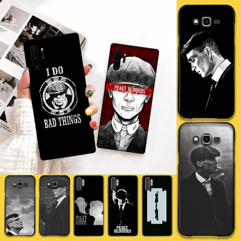

HPCHCJHM Peaky Blinders Cross Logo TPU black Phone Case Cover Hull For Samsung Note 7 8 9 10 pro Galaxy J7 J8 J6 Plus 2018 Prime