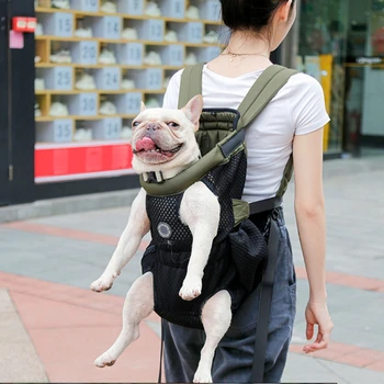 

Pet Dog Outdoor Carrier Bag Double Shoulder Portable Travel Pet Dog Backpack Front Bag Mesh Pet Go Out Carrier Bag Pet Supplies