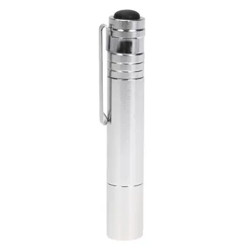 

Aluminum Alloy Mini LED Flashlight Portable High Power Pen Style Flashlights (Silver)
