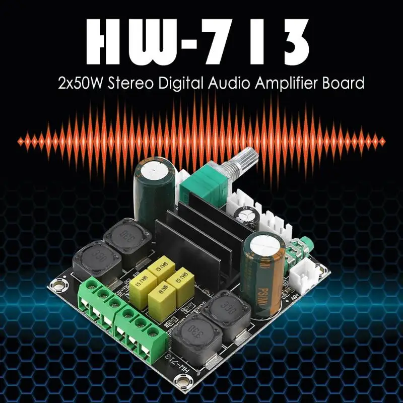 DC12-24V TPA3116D2 двухканальный 2x50 Вт стерео цифровой аудио усилитель мощности доска класса D 100дБ усилитель доска