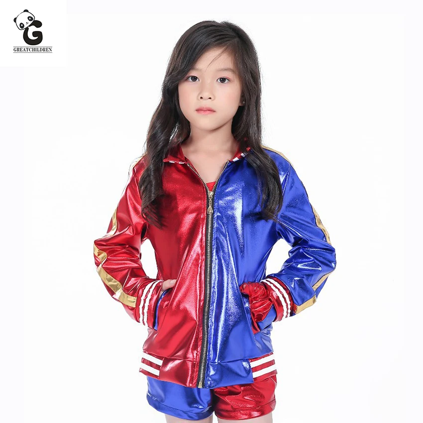 

Suicide Squad Harley Quinn Costumes Kids Jacket Clown Halloween Costumes For Kids Costumes Harley Quinn Cosplay Anime Clothes
