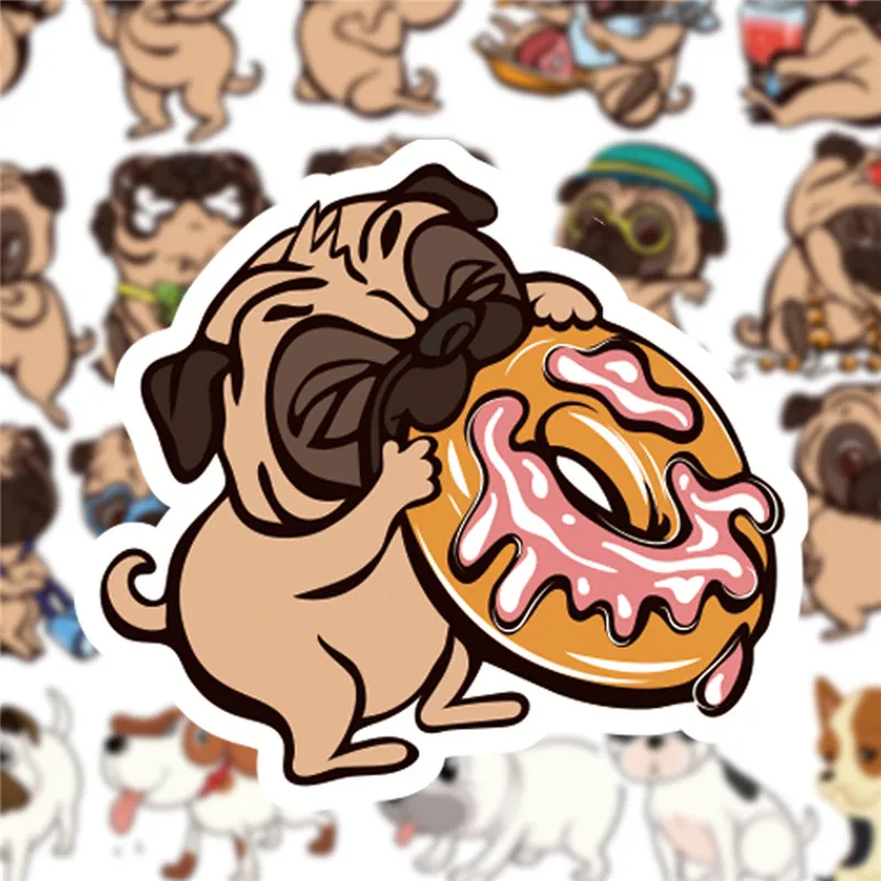 PET DOG PUG CORGI stickers (8)