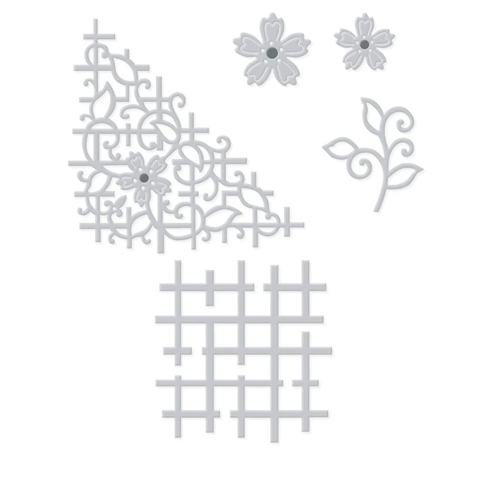 Metal cutting dies Floral Lattice Corner die cut Scrapbook paper craft