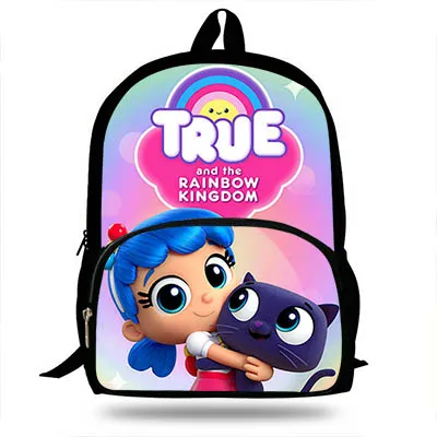 Популярный рюкзак с рисунком из мультфильма «правдивое и Радужное королевство» для школьниц, милый рюкзак с принтом персонажей для детей, студентов