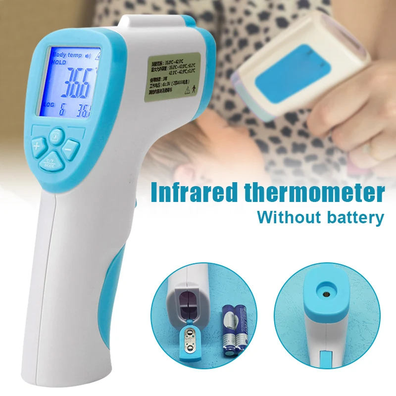 

Handheld Forehead Infrared Thermometer Digital No-contact Thermometers Temperature Meter CLH@8