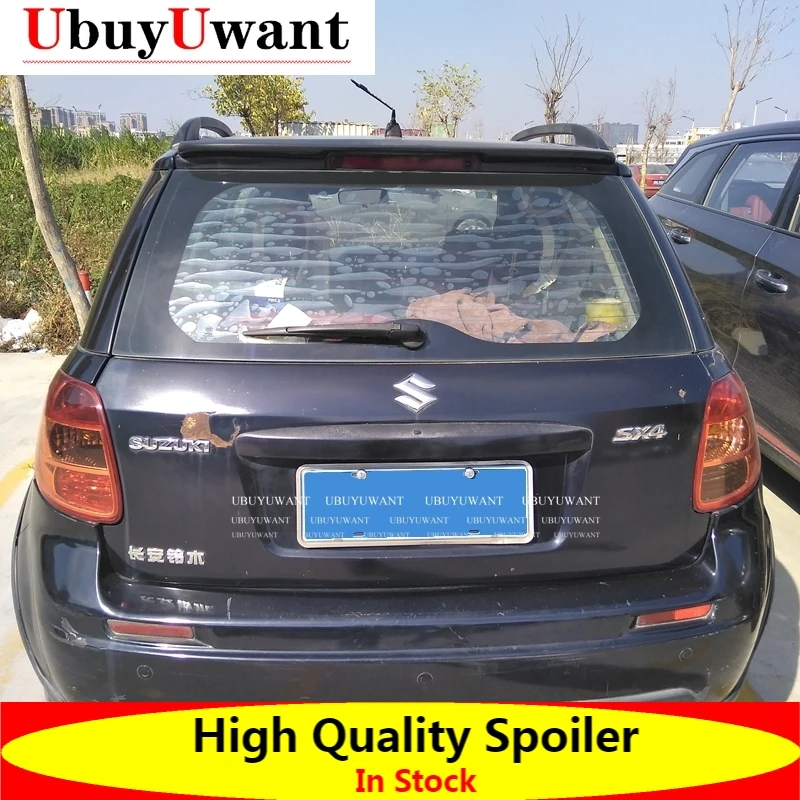 Праймер UbuyUwant для Suzuki SX4 2011-2016 ABS Неокрашенный/поддельный спойлер из углеродного