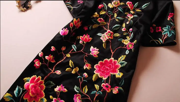 aodai вьетнамское Чонсам Ципао платье для женщин традиционная одежда ao dai набор длинное платье с вышивкой женское китайское платье