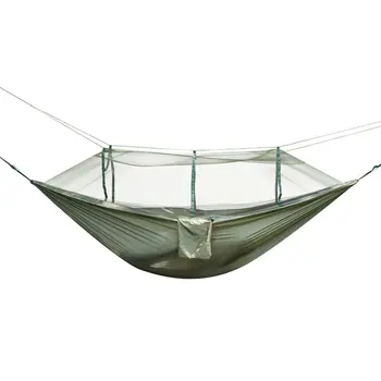 

Portable Size Lightweight High Strength Mosquito Net Parachute Hammock Hanging Bed for Outdoor Camping Hunting