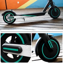 Scooter elétrico roda hub protetor reflexivo adesivo para xiaomi m365 pro 1s scooter elétrico roda sticke peças