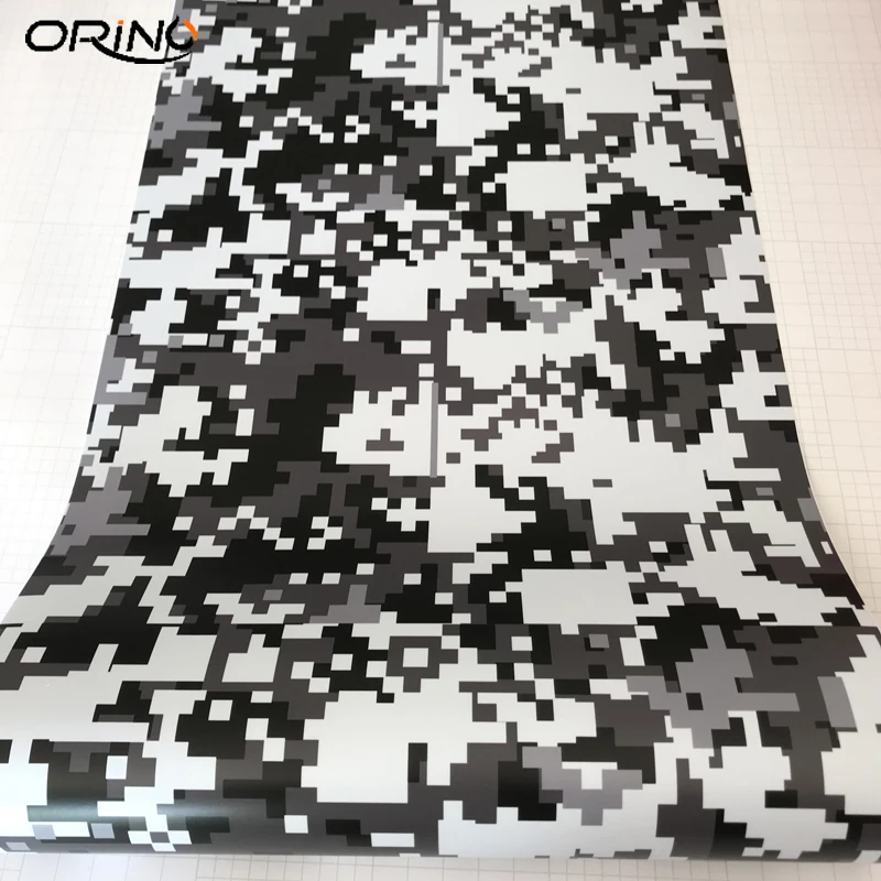 Black White Digital Vinyl Film Sticker-6