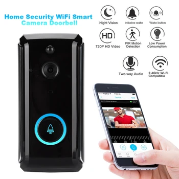

ring doorbell 720P Smart Home Security Wireless WiFi HD Smart Camera Doorbell IR Visible Intercom Doorphone